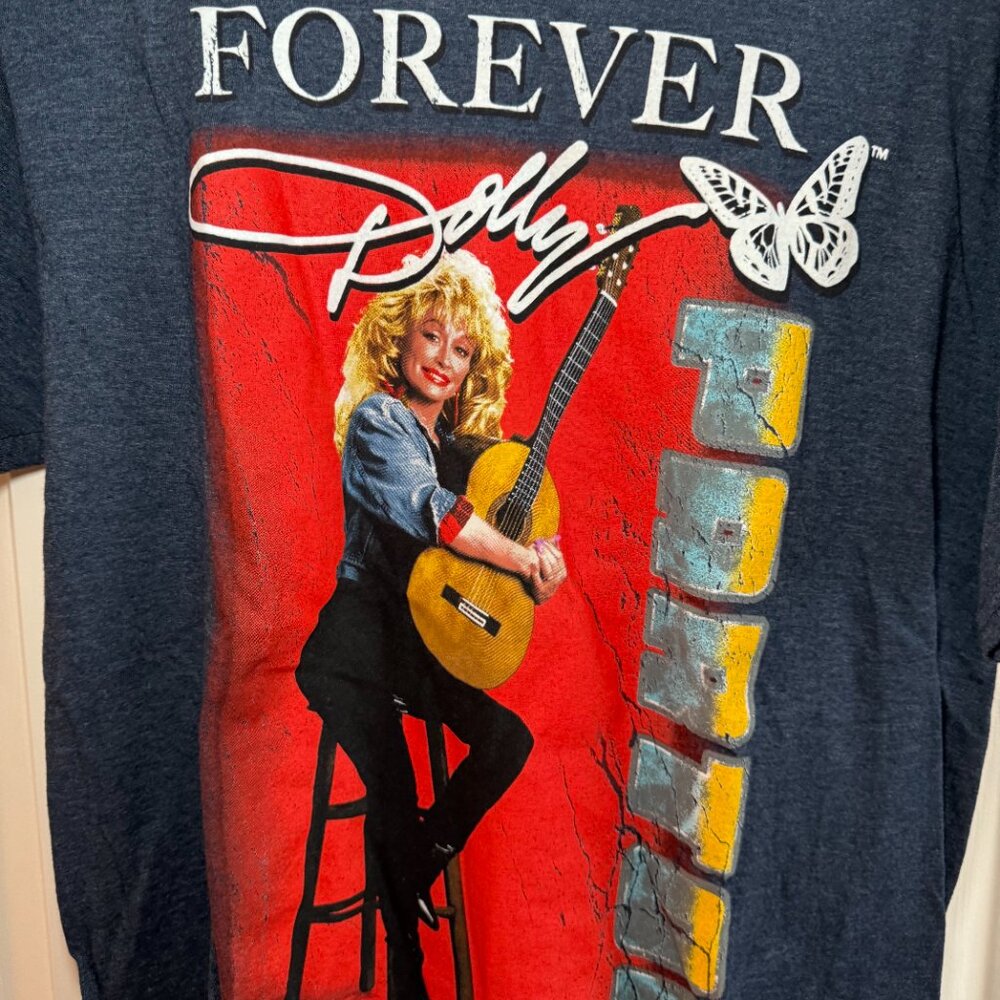Forever Dolly Graphic Tee - Navy - Picture 2 of 4